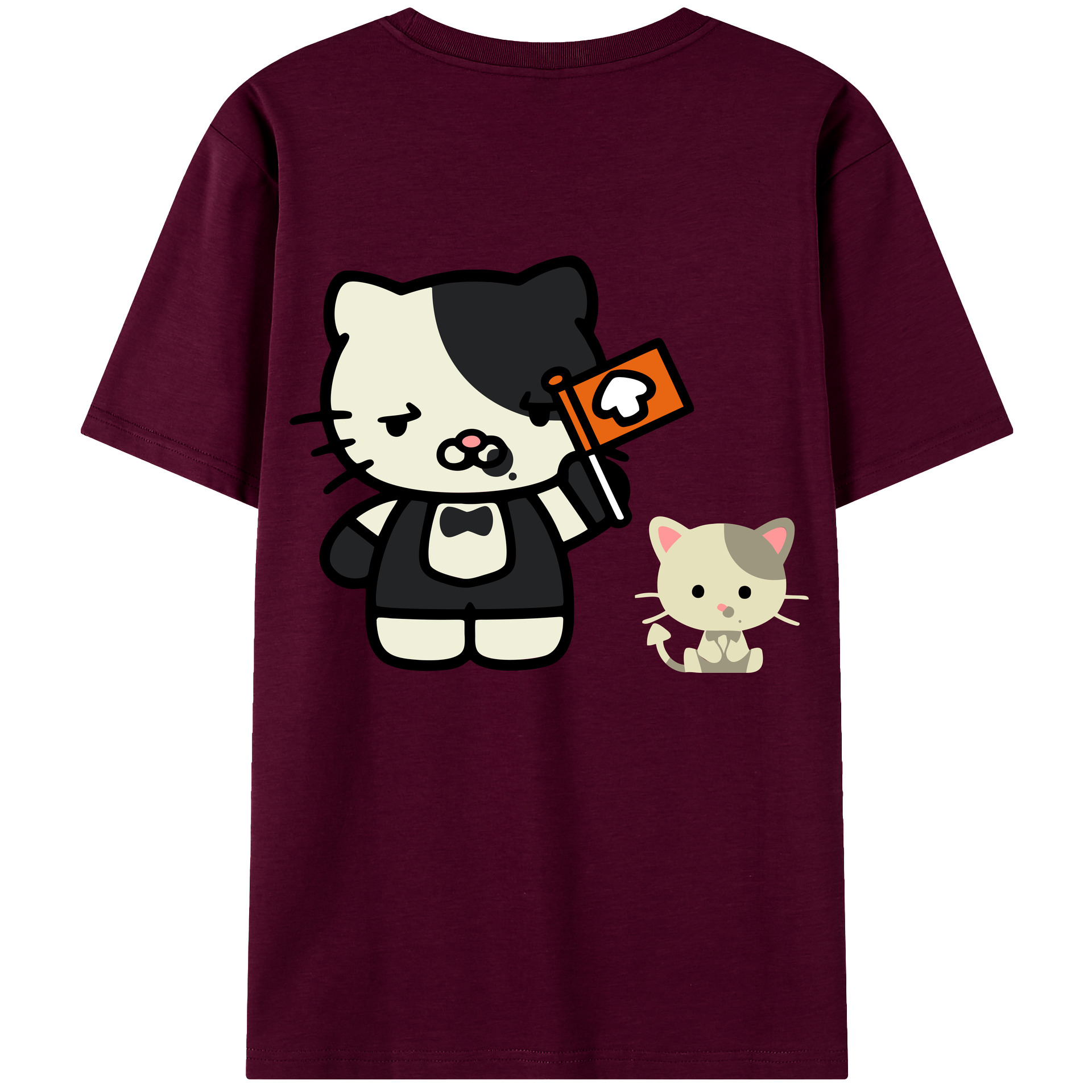 （画像用） Hello Kitty ハローキティ レディース半袖Tシャツ(バックプリント)